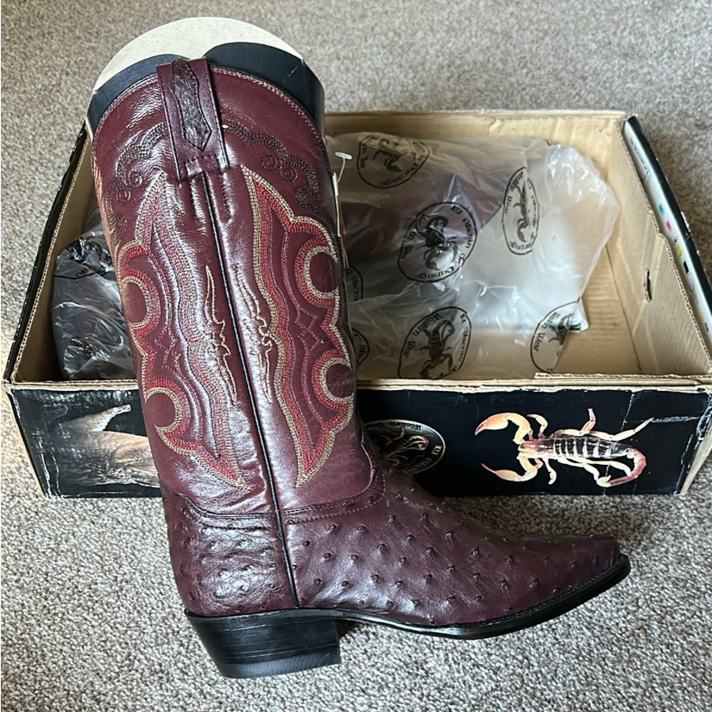 NEW Amarillo Ostrich Cowboy Boots